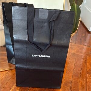 Saint Laurent Black Shopping Tote